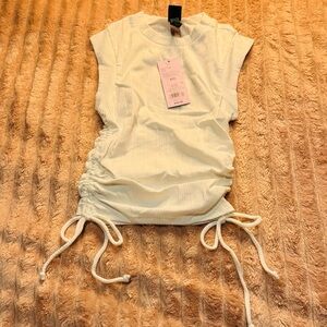 Wild fable Ruched Side Tie Top nwt